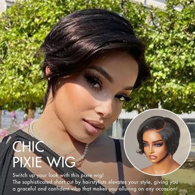Crazy Wednesday | Affordable Pixie Cut Minimalist HD Lace Glueless Wig Pre-Cut Lace