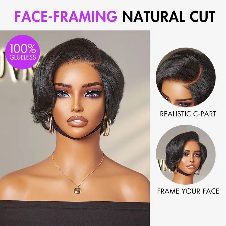 Crazy Wednesday | Affordable Pixie Cut Minimalist HD Lace Glueless Wig Pre-Cut Lace