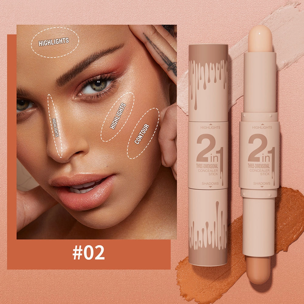 Hello Kiss 2-In-1 Three Dimensional Concealer Stick 02 4g