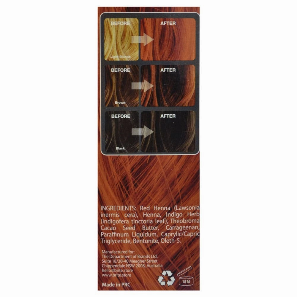 Naturally Brite Henna Hair Dye Dark Strawberry Blonde 75ml