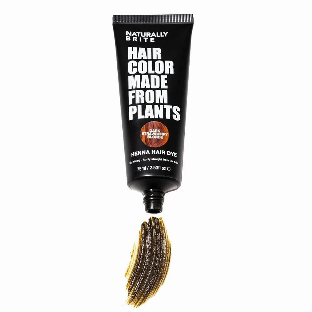 Naturally Brite Henna Hair Dye Dark Strawberry Blonde 75ml