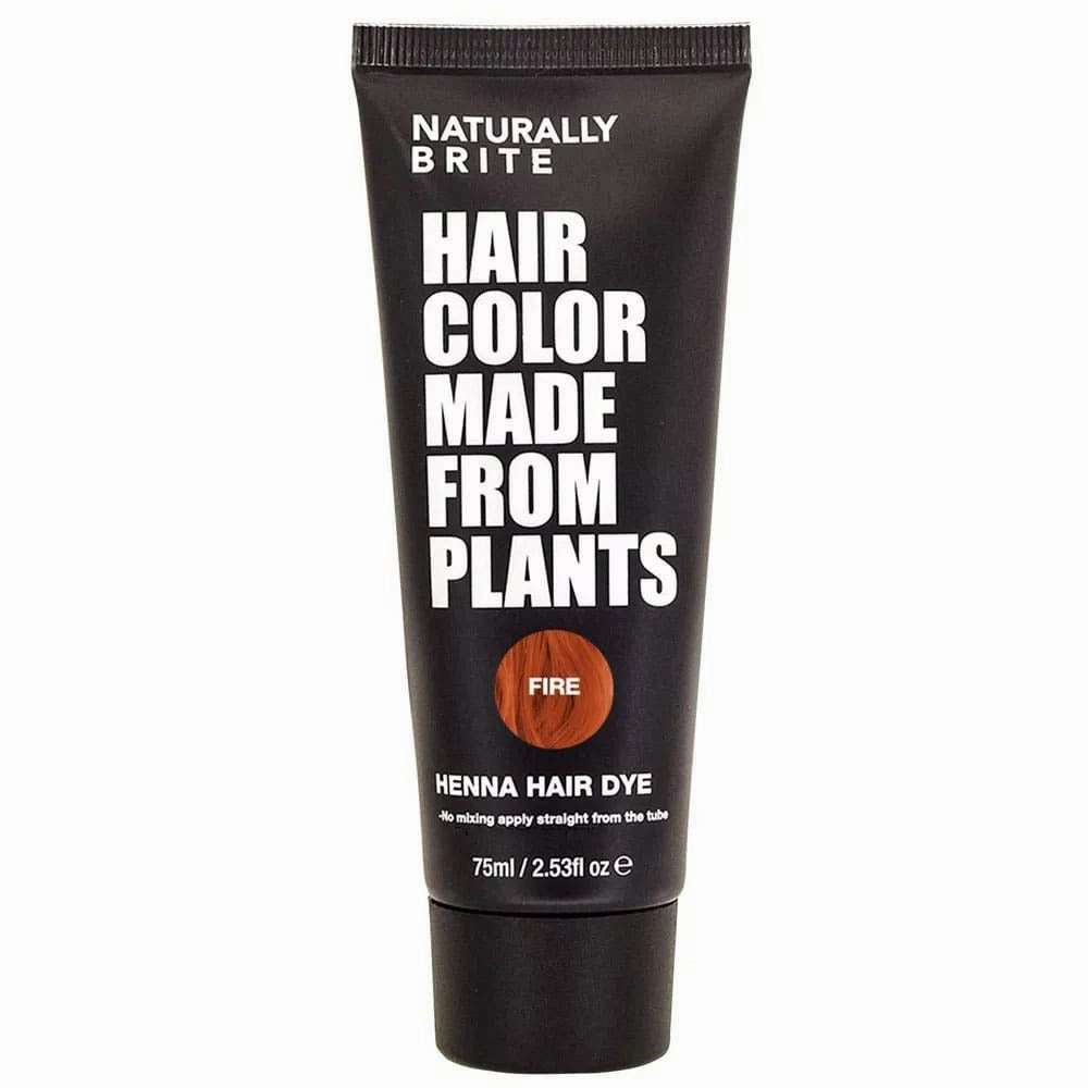 Naturally Brite Henna Hair Dye Fire 75ml