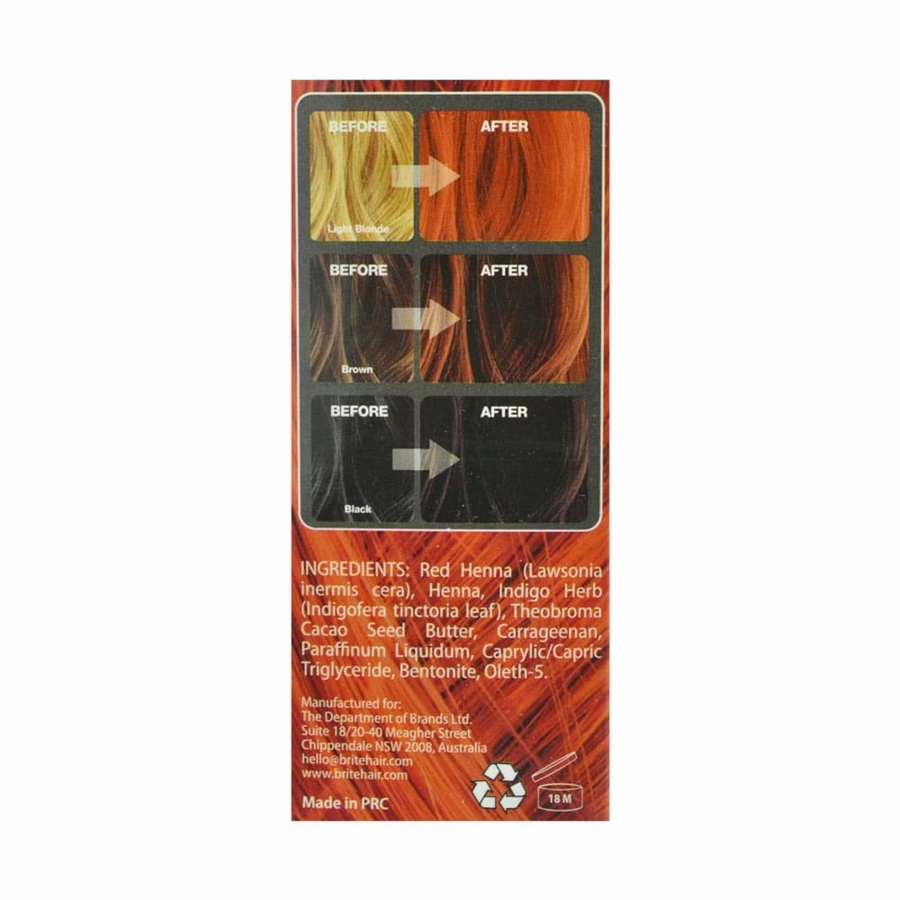 Naturally Brite Henna Hair Dye Fire 75ml