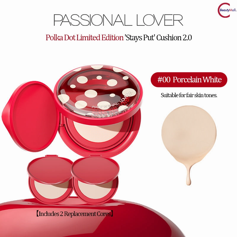 PASSIONAL LOVER Polka Dot Series Invisible Smudge-Proof Cushion Foundation