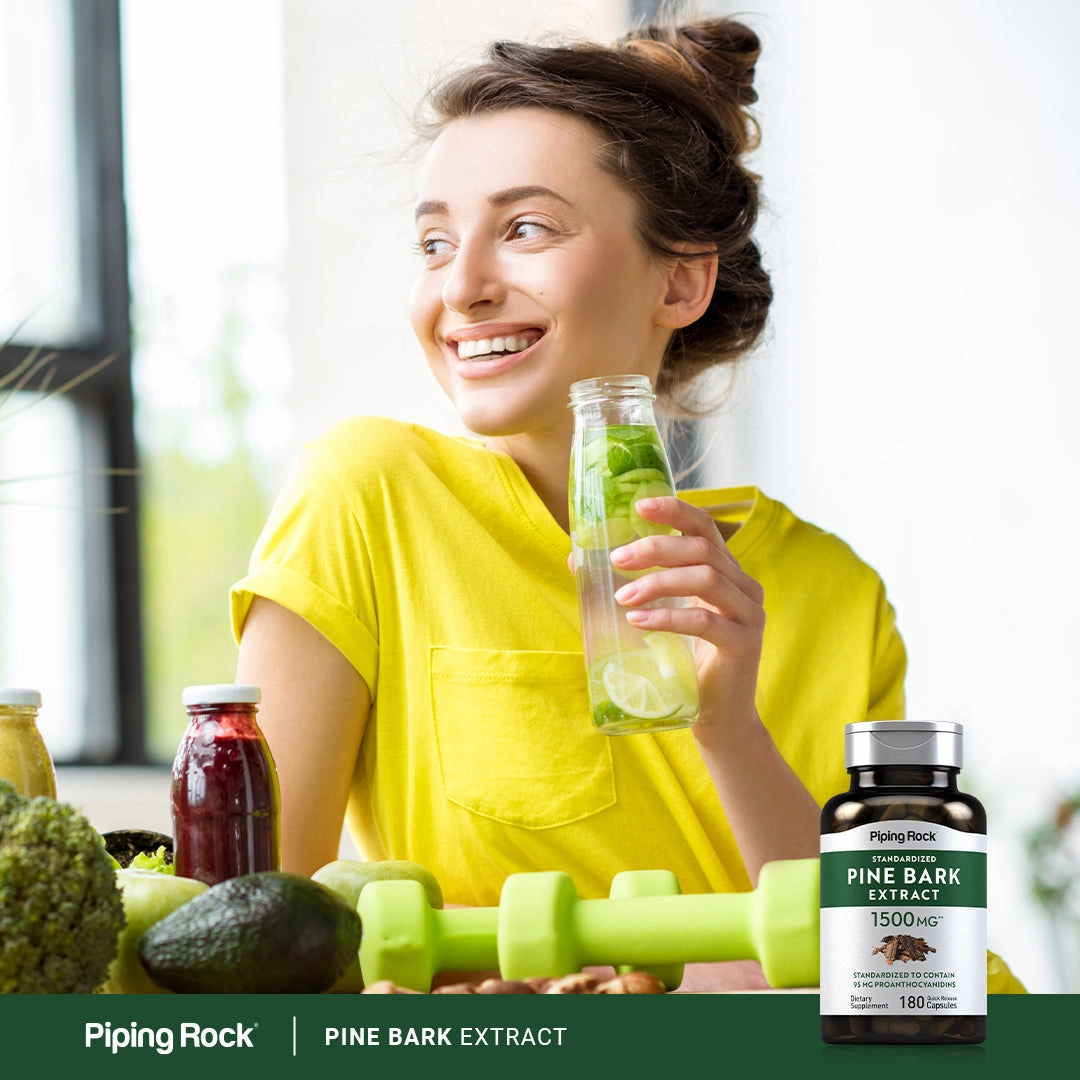 Pine Bark Extract, 1500 mg, 180 Quick Release Capsules