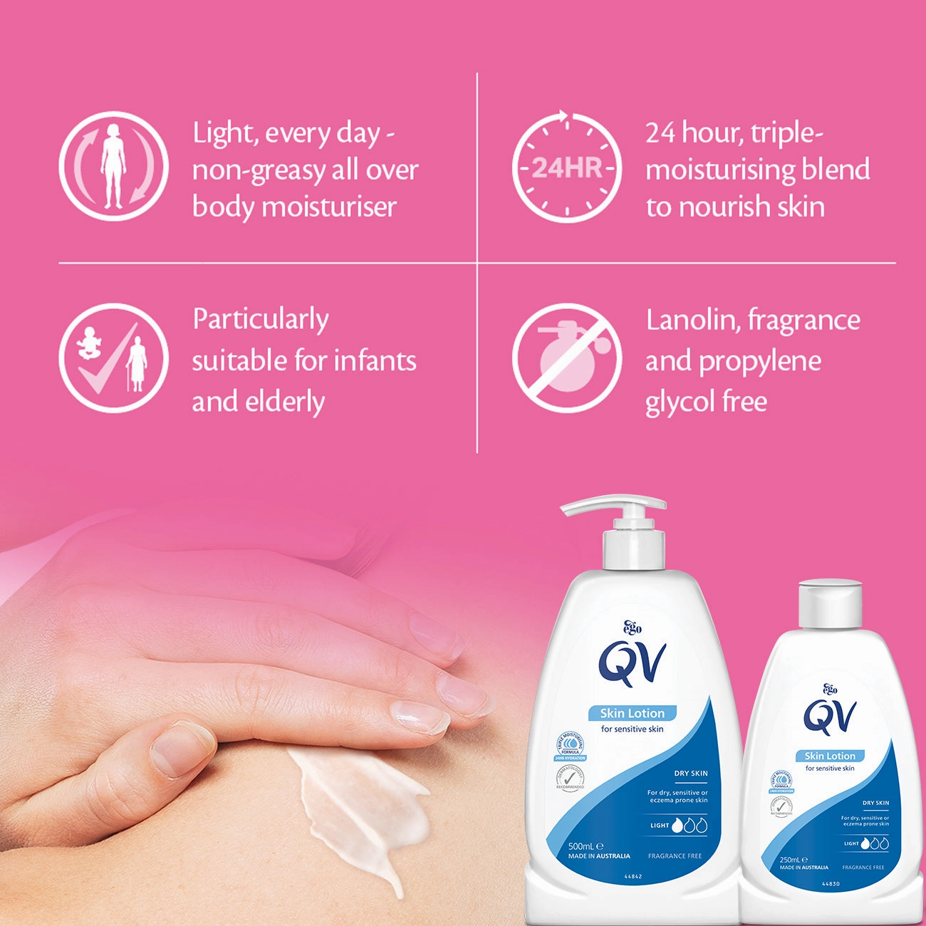QV Skin Lotion Light Body Moisturiser 250ml