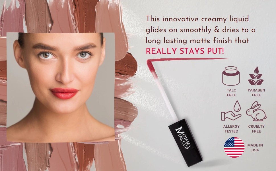 Raquel Stay Put Matte Lip Cream | Stunning Kiss-Proof Lipstick