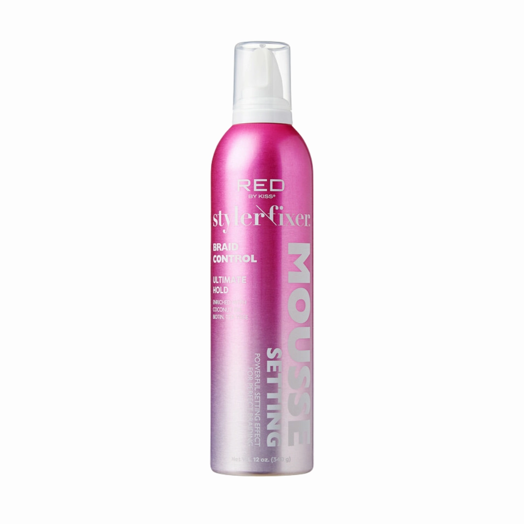 Red by Kiss Frizz Control Setting Mousse for Braid and Curls - Choose Size