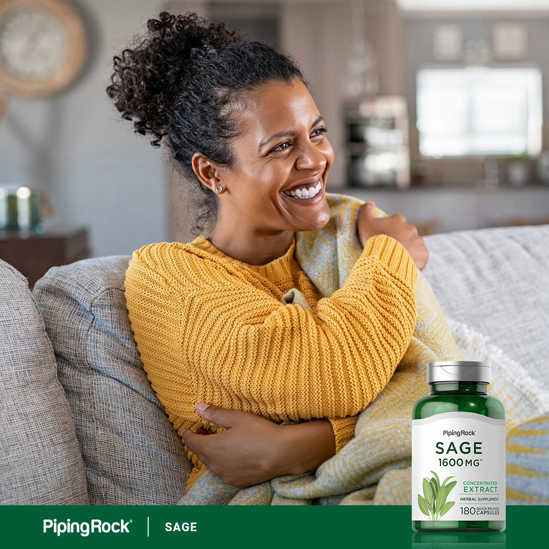 Sage, 1600 mg, 180 Quick Release Capsules