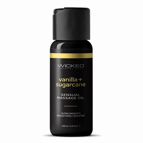 Wicked Vanilla   Sugarcane Sensual Vegan Massage Oil