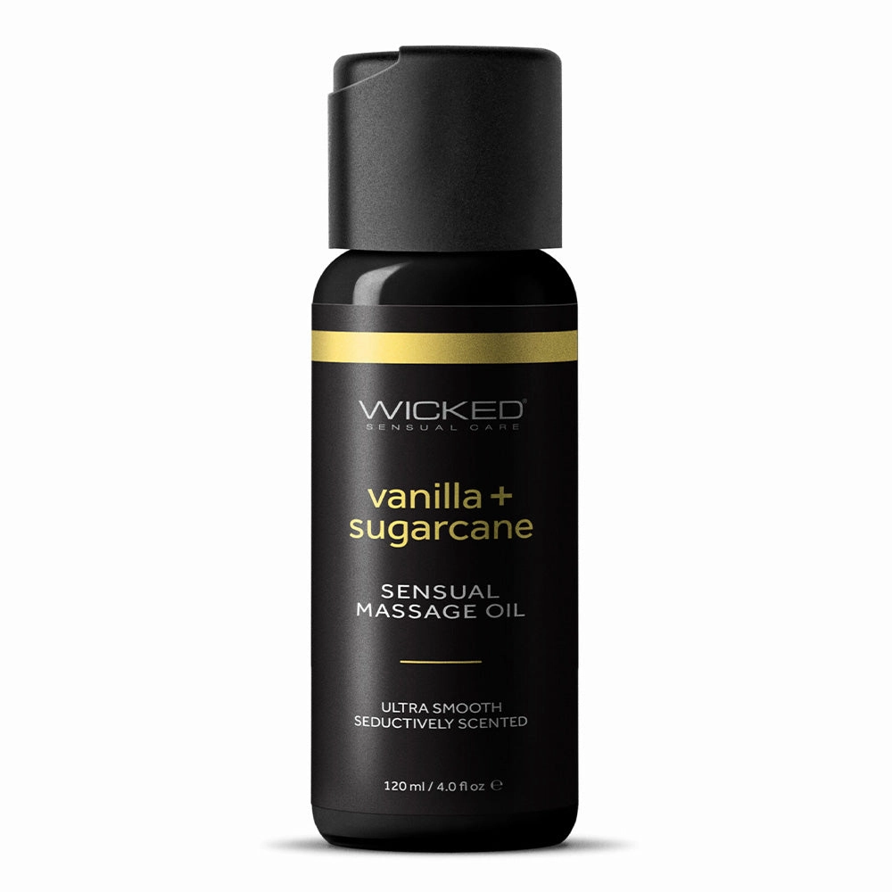 Wicked Vanilla   Sugarcane Sensual Vegan Massage Oil